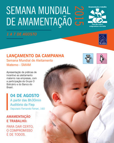 A Semana acontece de 1 a 7 de agosto. Atividades acontecem até o dia 20