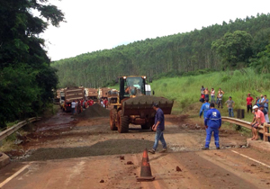 Vários pontos já foram concluídos, como é o caso das pontes na Estrada do Remansinho e do Ribeirão Três Bocas