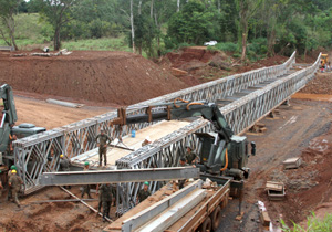 Exército deve finalizar ponte em Guairacá até quinta-feira (3)