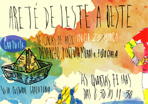 Projeto “Areté: de leste a oeste” começa nesta quarta(23), e será realizado nas vilas culturais Grafatório e Triolé, das 8h30 às 11h30