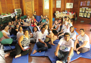 Este é o quarto encontro de capacitação, cuja intenção é dar apoio aos servidores que realizam rodas de terapia com os usuários