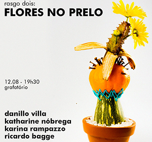 Vila Cultural Grafatório abre exposição Flores no Prelo neste sábado (12)