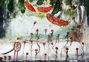 Telas do artista plástico Sid Figueiredo abordam o amor de Cristo pelo mundo; diferentes técnicas podem ser encontradas nas obras