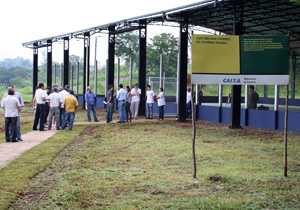  Barbosa Neto enfatizou a importância da inauguração da quadra