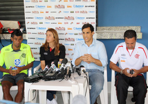 Prefeito Barbosa Neto anunciou, hoje, a parceira entre a Prefeitura e clube carioca