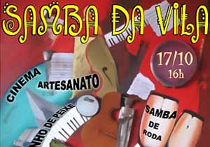 Samba na Vila é opção cultural de domingo