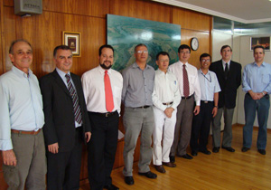 Ribeiro deu as boas vindas da cidade para Souza