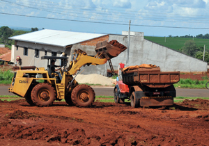 Terreno onde será construído o centro