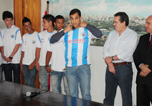 Coletiva para anunciar apoio ao LEC 