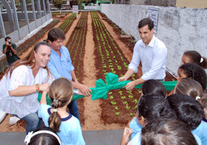Horta, localizada na rua Dragen Feld, 75, vai beneficiar os alunos da Escola Municipal Nina Gardemann