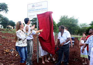 Barbosa Neto entregou 41ª horta comunitária de Londrina