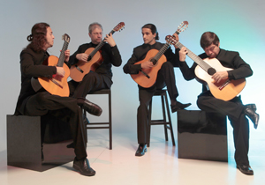 Grupo “Quaternaglia Guitar Quartet” apresenta repertório variado de música instrumental brasileira na terça-feira (23)