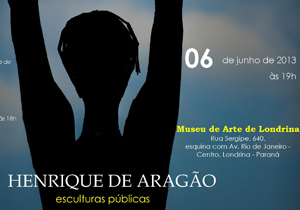 A exposição e o lançamento do livro fazem parte do projeto “Esculturas públicas de Henrique de Aragão”